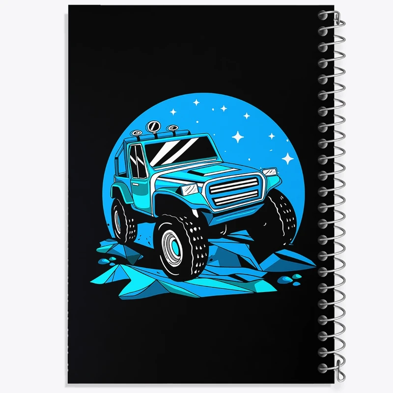 دفتر طراحی 50 برگ خندالو طرح آفرود Off Road کد 26298