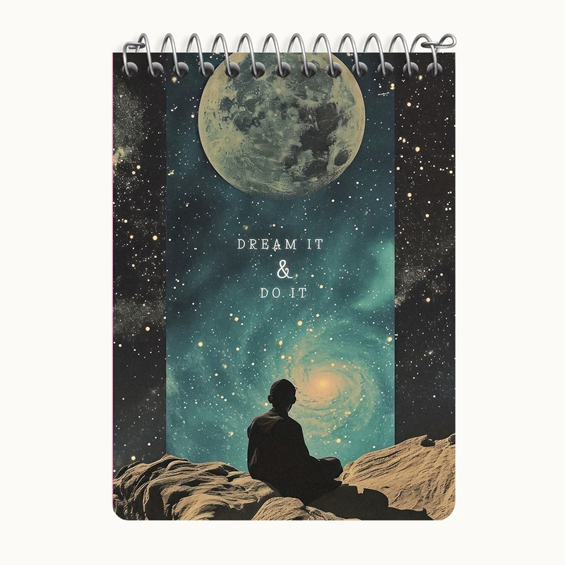 دفتر یادداشت 50 برگ خندالو طرح Dream It And Do It کد N2384