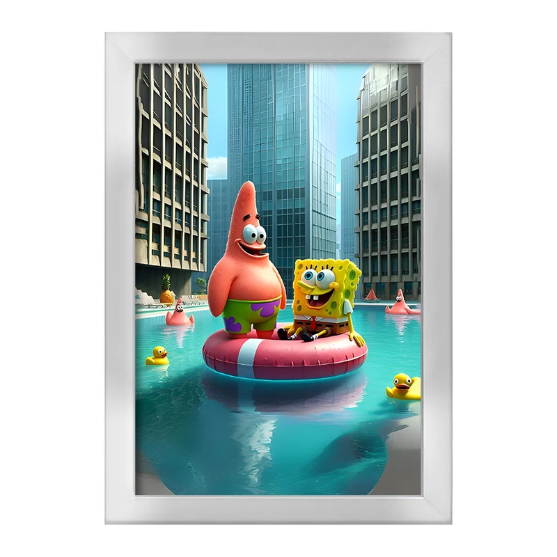 تابلو خندالو طرح باب اسفنجی و پاتریک کد F11715