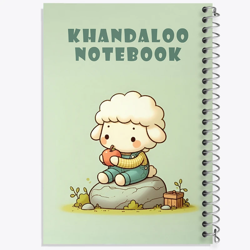 دفتر مشق 50 برگ خندالو طرح گوسفند کیوت کد N8452
