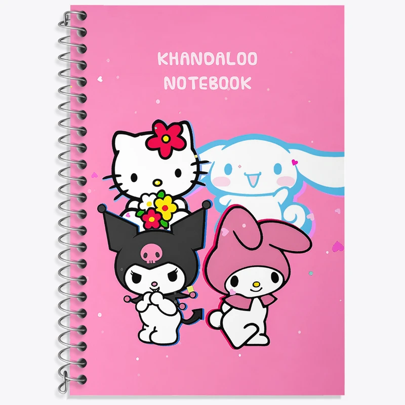 دفتر زبان دوخط 50 برگ خندالو طرح کرومی و دوستان کد N9041