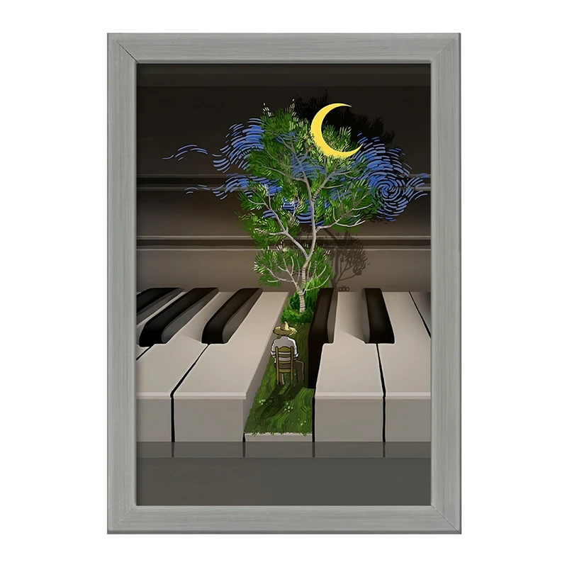 تابلو خندالو طرح ونسان ونگوگ کد F8812