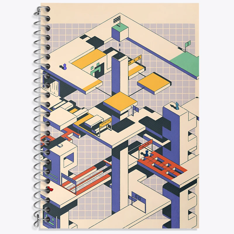 دفتر نت موسیقی 50 برگ خندالو طرح مدرن کد N8293