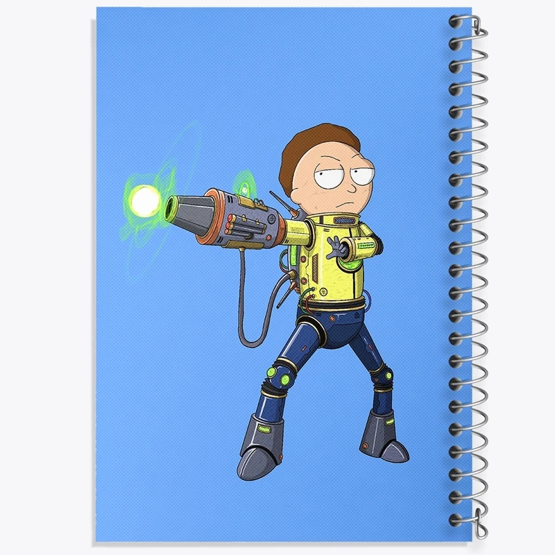دفتر طراحی 50 برگ خندالو طرح ریک و مورتی (Rick and Morty) کد F402