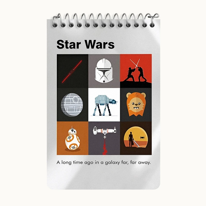 دفتر یادداشت 50 برگ خندالو طرح جنگ ستارگان (Star Wars) کد F13805