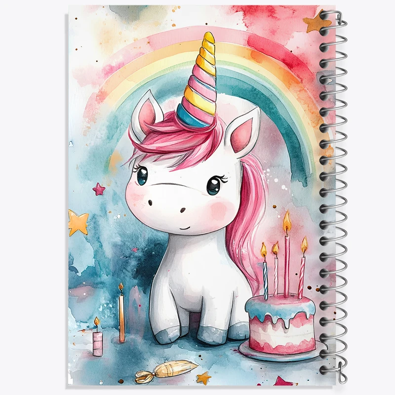 دفتر نقاشی 50 برگ خندالو طرح اسب تک شاخ کد N7197