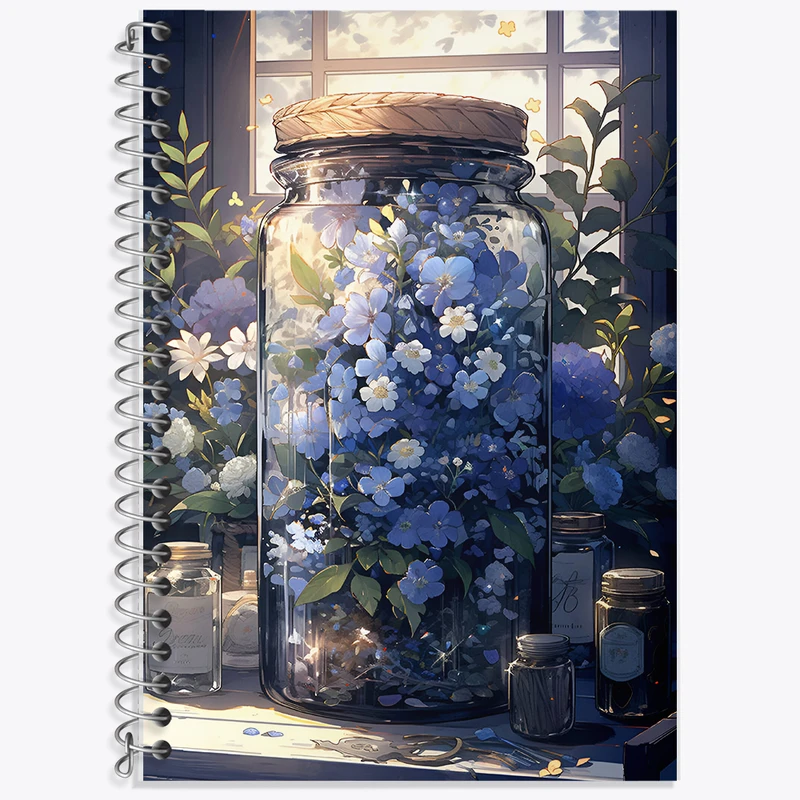 دفتر نت موسیقی 50 برگ خندالو طرح گل کد F9351