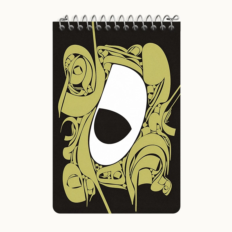 دفتر یادداشت 50 برگ خندالو طرح تایپوگرافی کد F10798