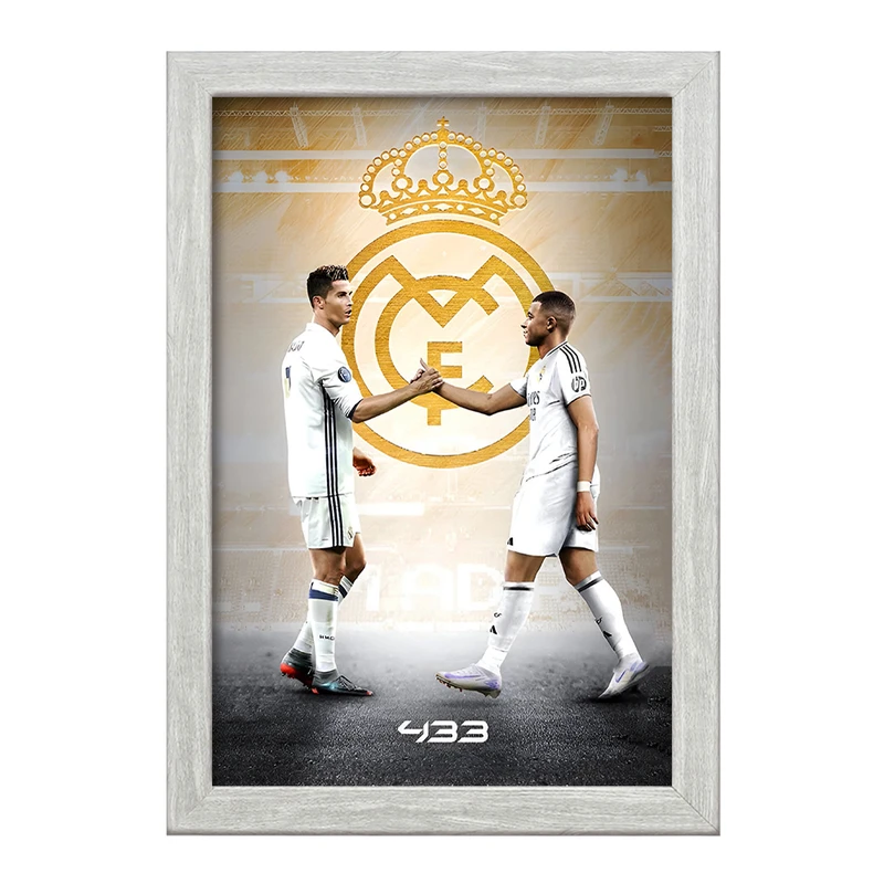 تابلو خندالو طرح کریستیانو رونالدو و امباپه کد F14267