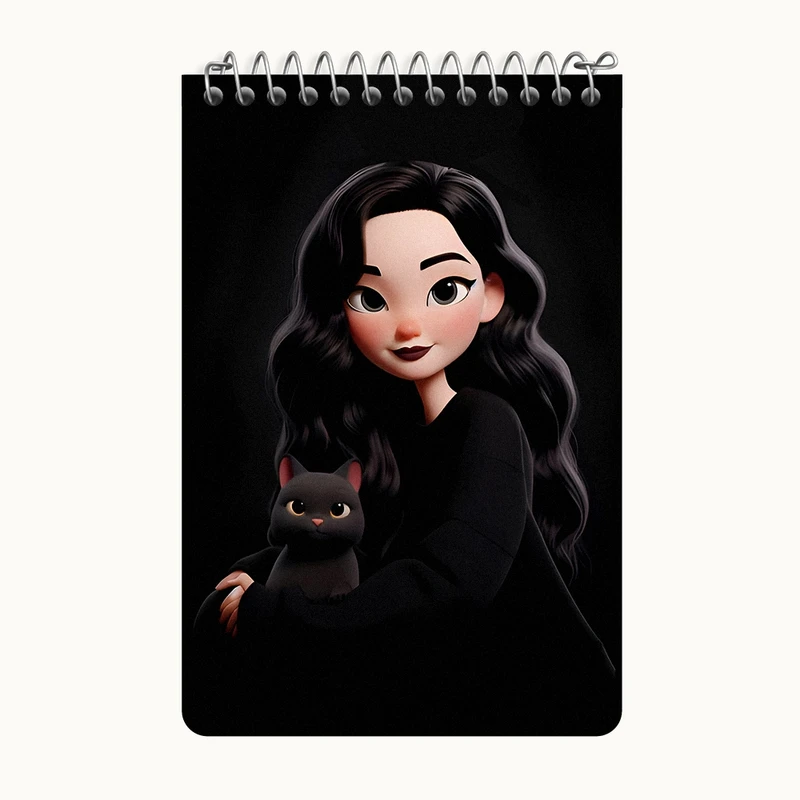 دفتر یادداشت 50 برگ خندالو طرح دخترانه کد F7239