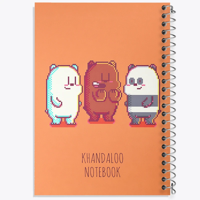 دفتر نقاشی 50 برگ خندالو طرح سه خرس کله پوک کد N8671