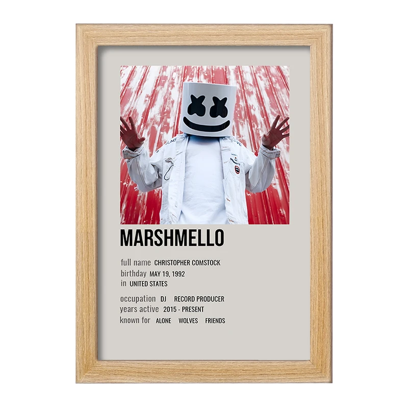 تابلو خندالو طرح مارشملو (Marshmello) کد F13161