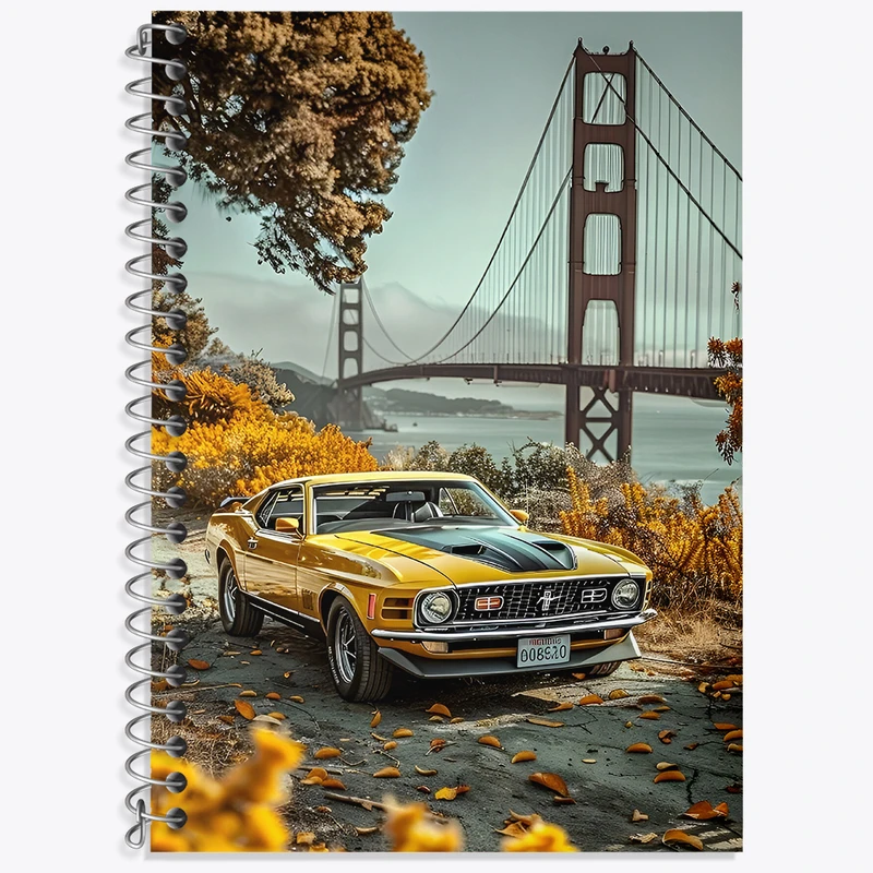 دفتر زبان دوخط 50 برگ خندالو طرح ماشین اسپرت کد F4107