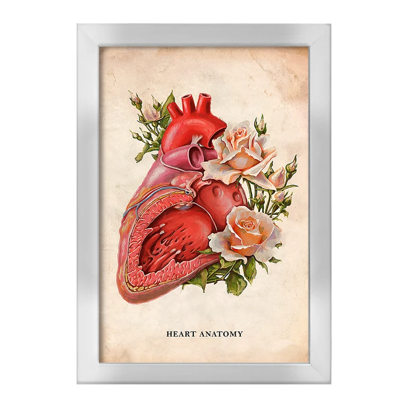 تابلو خندالو طرح آناتومی قلب (Heart Anatomy) کد F13973