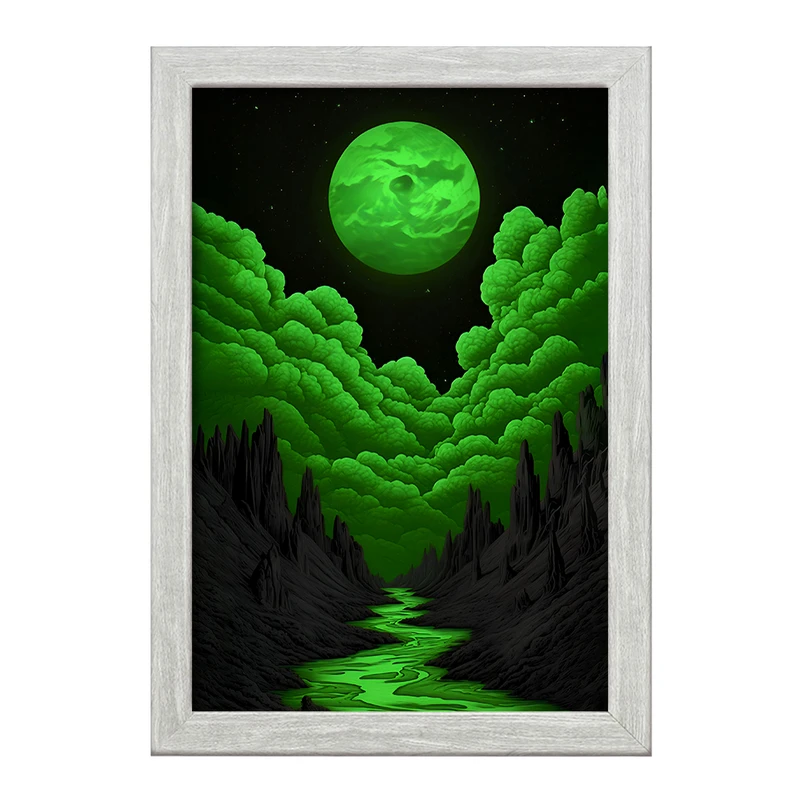 تابلو خندالو طرح ماه (Moon) کد F11612