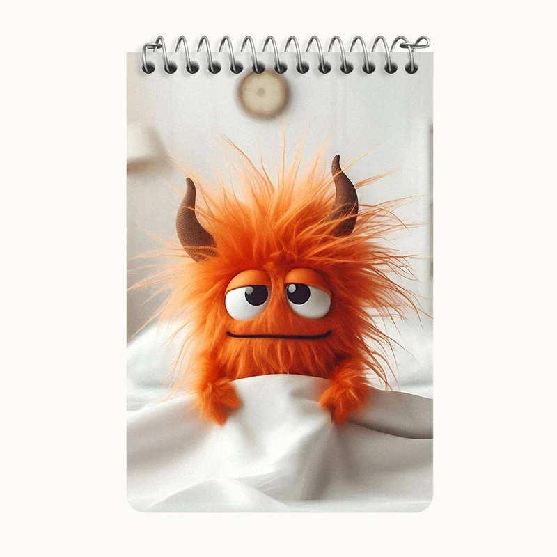 دفتر یادداشت 50 برگ خندالو طرح هیولای بامزه کد F5711