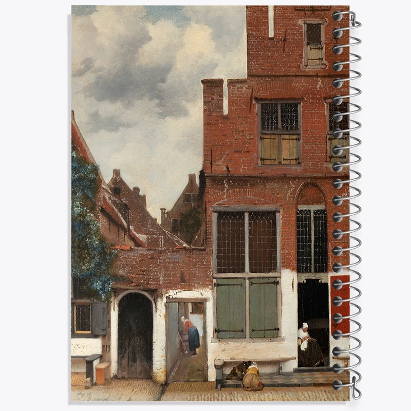 دفتر نقاشی 50 برگ خندالو طرح نقاشی خیابان کوچک اثر یوهانس فرمیر کد F12426
