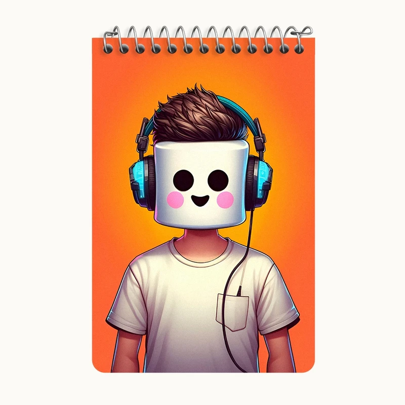 دفتر یادداشت 50 برگ خندالو طرح پسرانه کد F8019