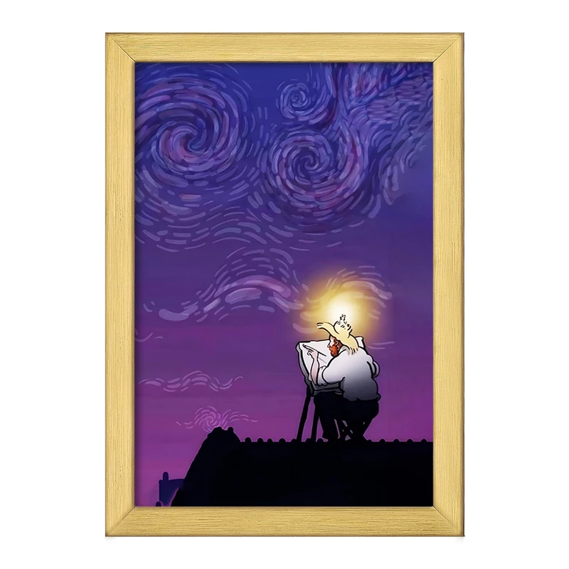 تابلو خندالو طرح ونسان ونگوگ کد F5070