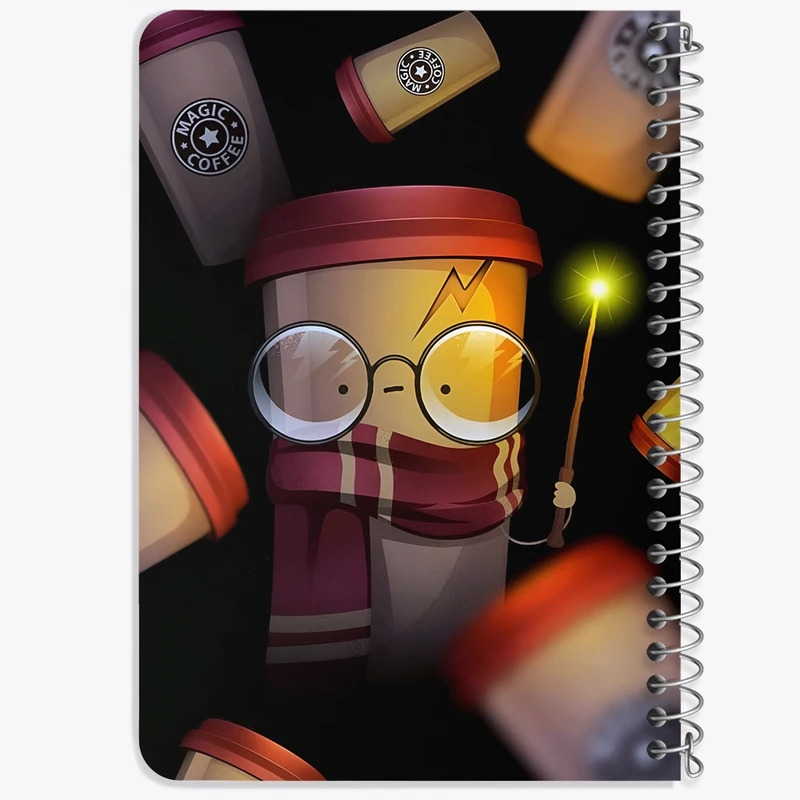 دفتر یادداشت 50 برگ خندالو طرح هری پاتر (Harry Potter) کد F9741