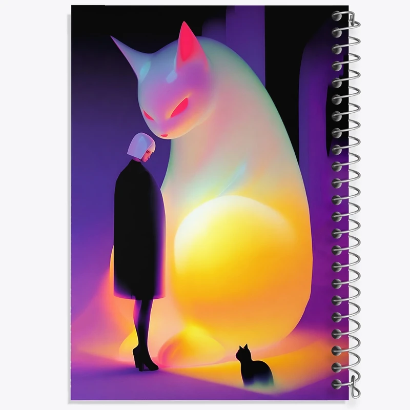 دفتر لیست خرید 50 برگ خندالو طرح گربه و دختر کد N6262