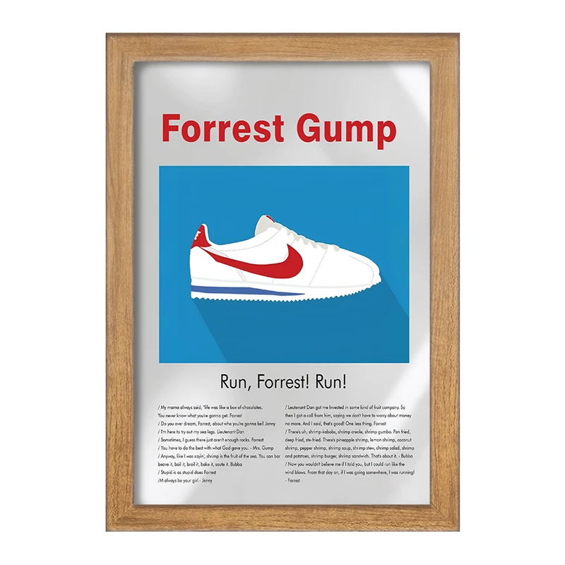 تابلو خندالو طرح فارست گامپ (Forrest Gump) کد F13823