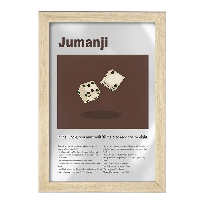 تابلو خندالو طرح جومانجی (Jumanji) کد F13819