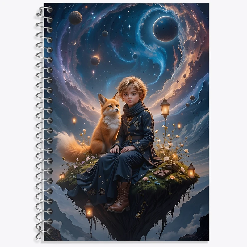 دفتر لغت 50 برگ خندالو طرح شازده کوچولو کد F12074