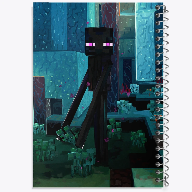 دفتر مشق 100 برگ خندالو طرح ماینکرافت (Minecraft) کد F14076