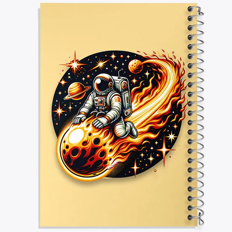 دفتر نقاشی 50 برگ خندالو طرح فضانورد کد F4250