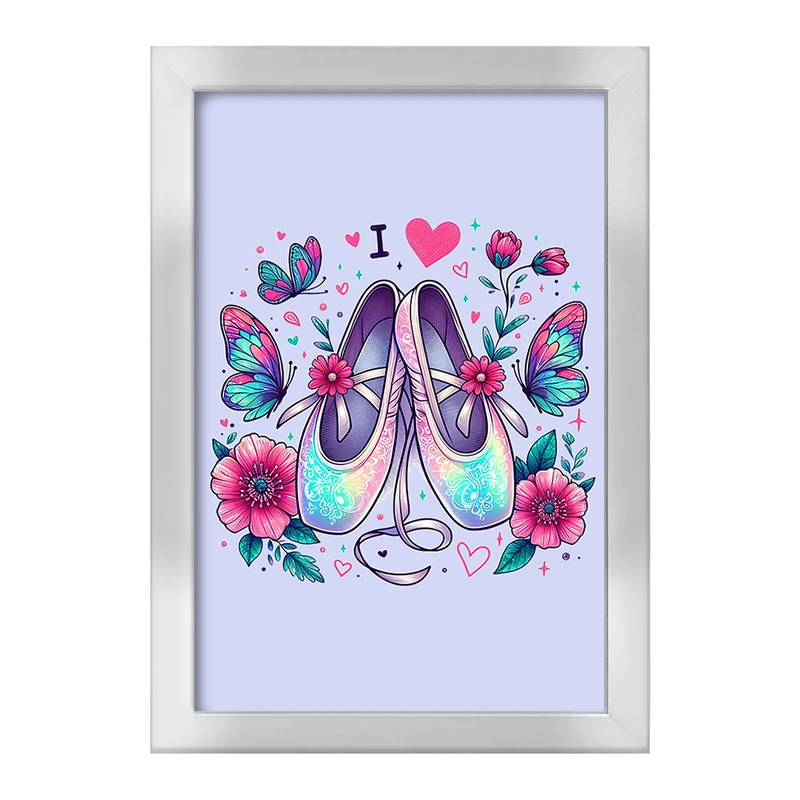 تابلو خندالو طرح کفش باله کد F2872