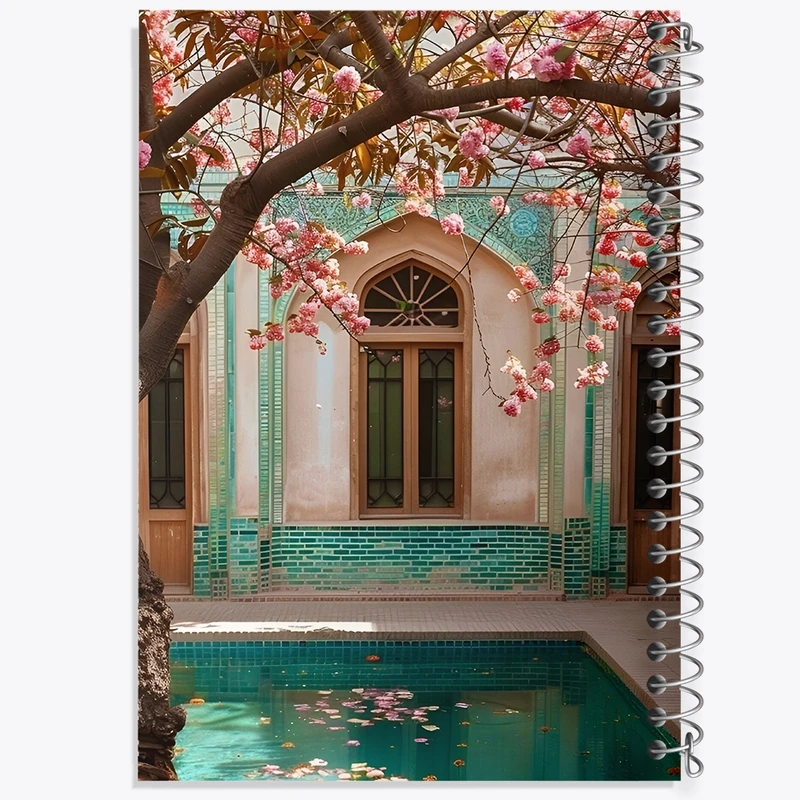 دفتر طراحی 50 برگ خندالو طرح باغ ایرانی کد F10699