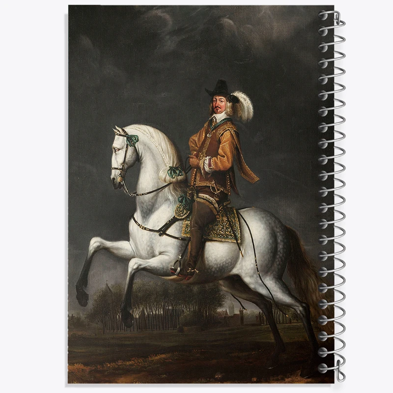 دفتر مشق 100 برگ خندالو طرح پرتره یوهان ولفرت ون بریدرود اثر یان ون روسوم کد F12253