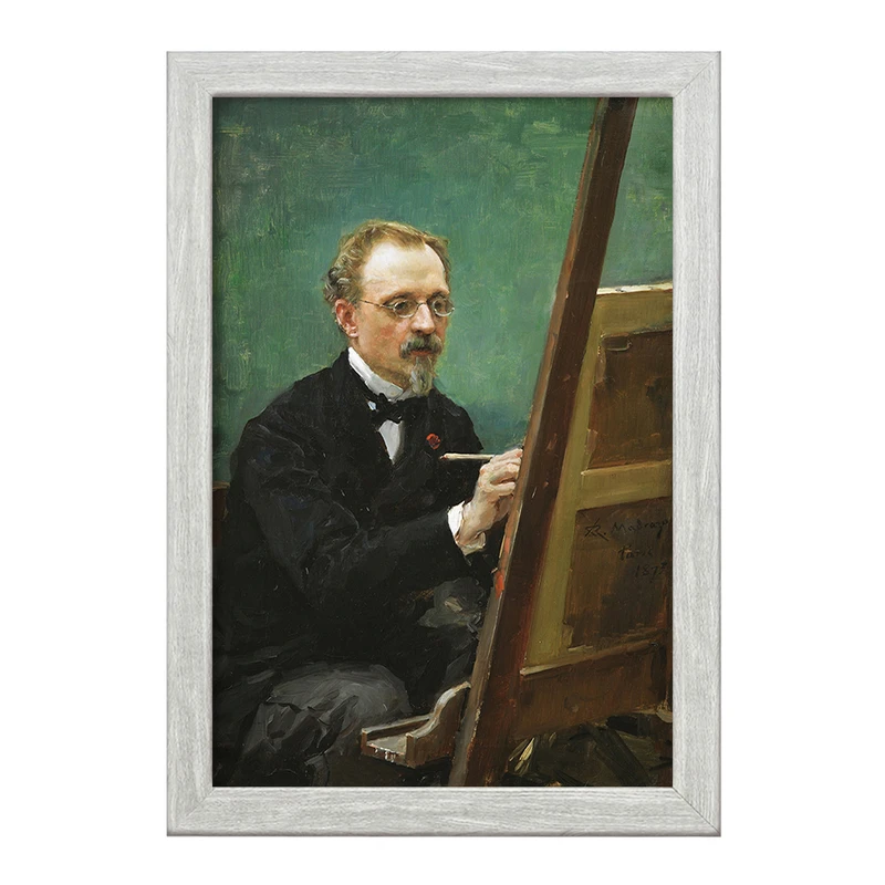 تابلو خندالو طرح پرتره فدریکو د مادرازو اثر رایموندو د مادرازو و گرتا کد F12413