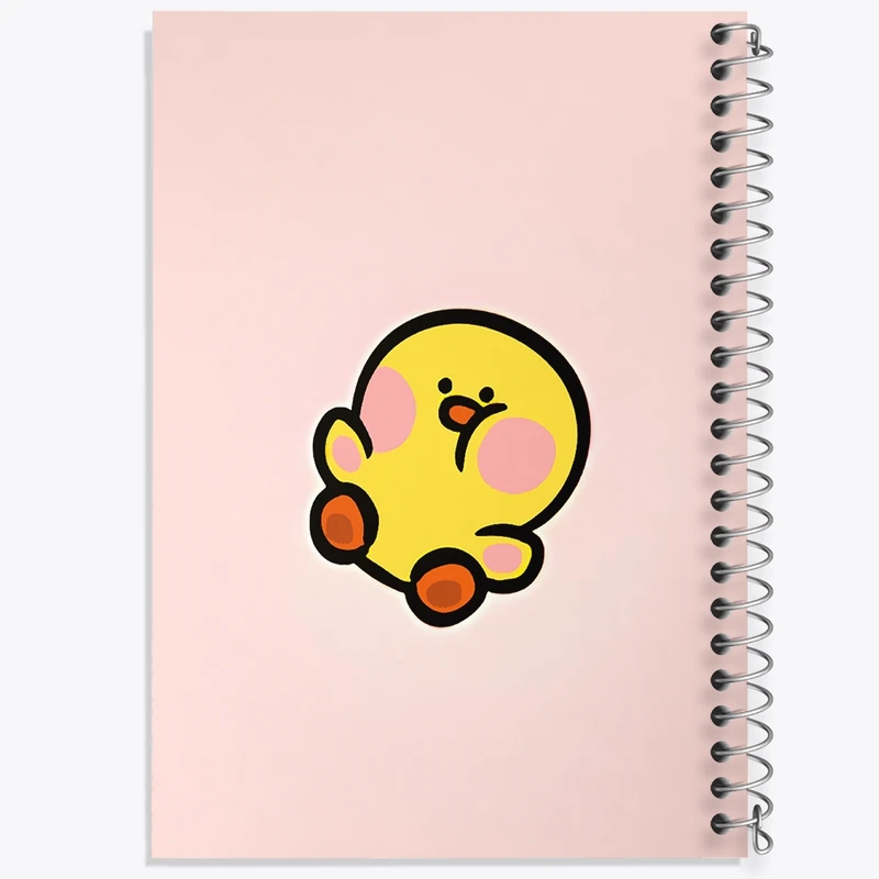 دفتر طراحی 50 برگ خندالو طرح جوجه اردک بامزه کد N7028