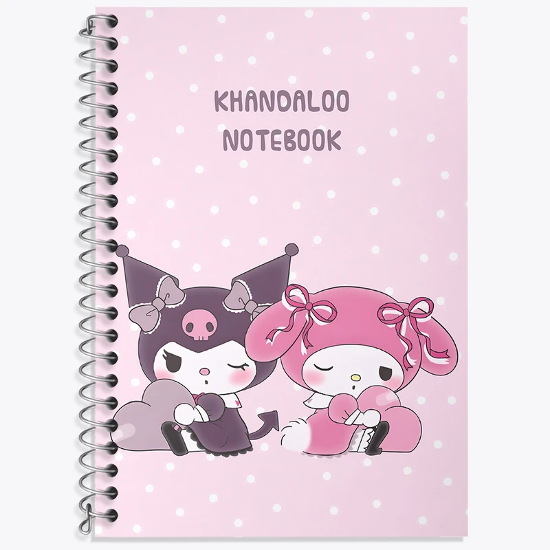 دفتر زبان 50 برگ خندالو مدل سه خط طرح کرومی و مای ملودی کد N9103