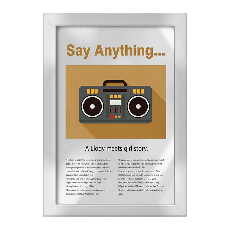 تابلو خندالو طرح هرچی خواستی بگو (Say Anything) کد F13857