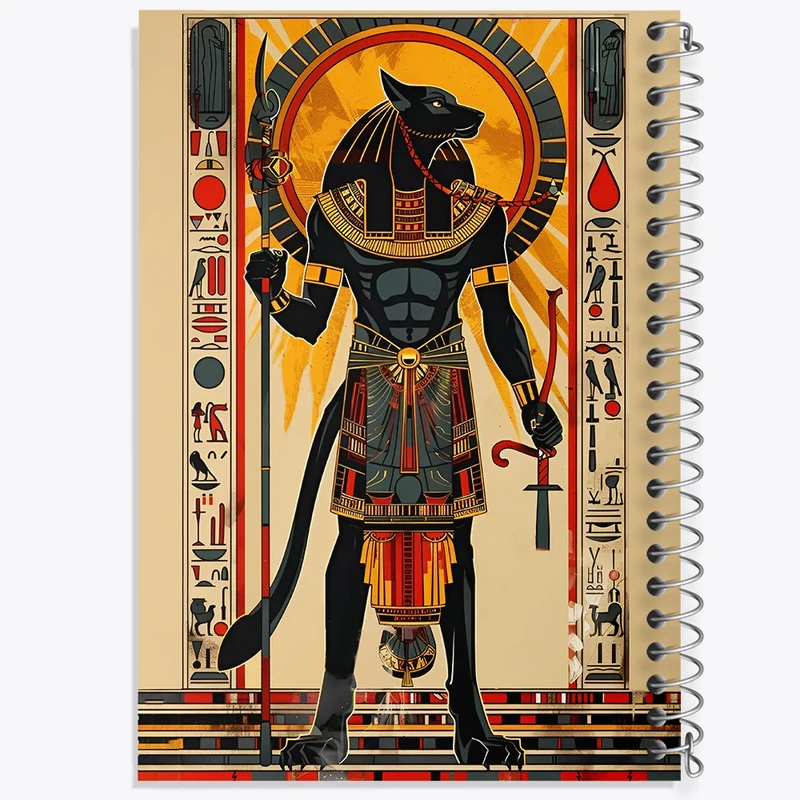 دفتر مشق 100 برگ خندالو طرح آنوبیس (Anubis) کد F4853