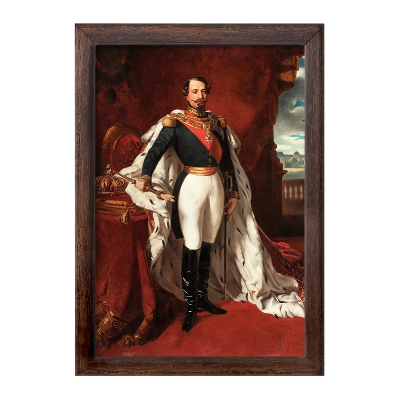 تابلو خندالو طرح پرتره امپراطور ناپلئون پیرو فرانتس زاور اثر وینتر هالتر کد F12204