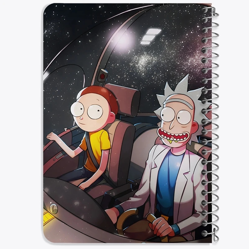 دفتر یادداشت 50 برگ خندالو طرح ریک و مورتی (Rick and Morty) کد F4462