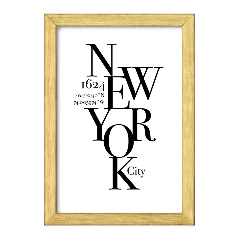 تابلو خندالو طرح نیویورک (New York) کد F5959