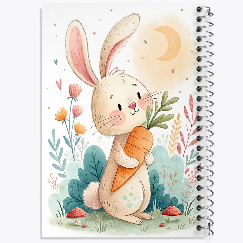 دفتر مشق 50 برگ خندالو طرح خرگوش بامزه کد N6843