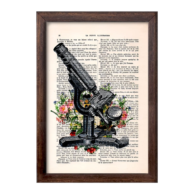 تابلو خندالو طرح میکروسکوپ (Microscope) کد F14041