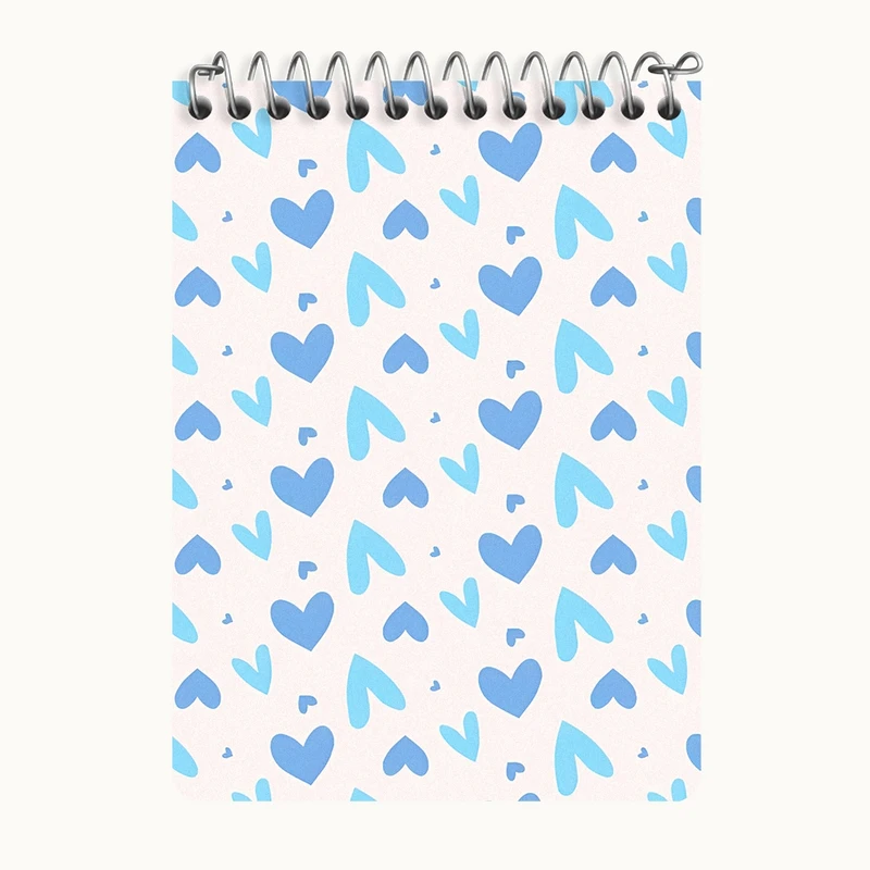 دفتر یادداشت 50 برگ خندالو طرح پترن قلب کد N6051