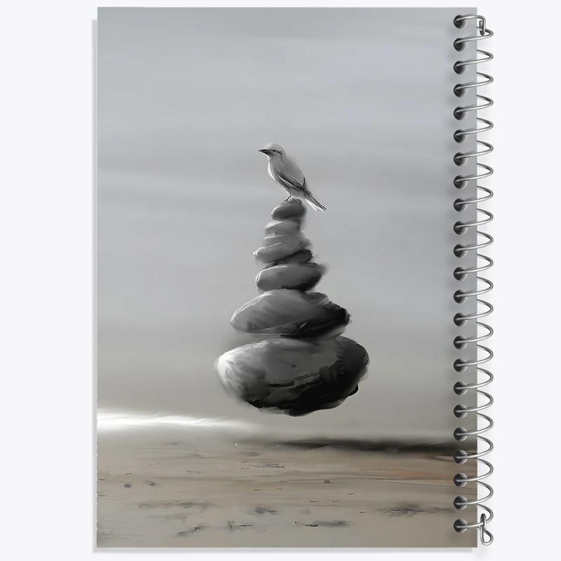 دفتر مشق 50 برگ خندالو طرح مدیتیشن کد F12549