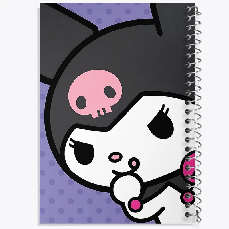 دفتر طراحی 50 برگ خندالو طرح کرومی (Kuromi) کد N9058