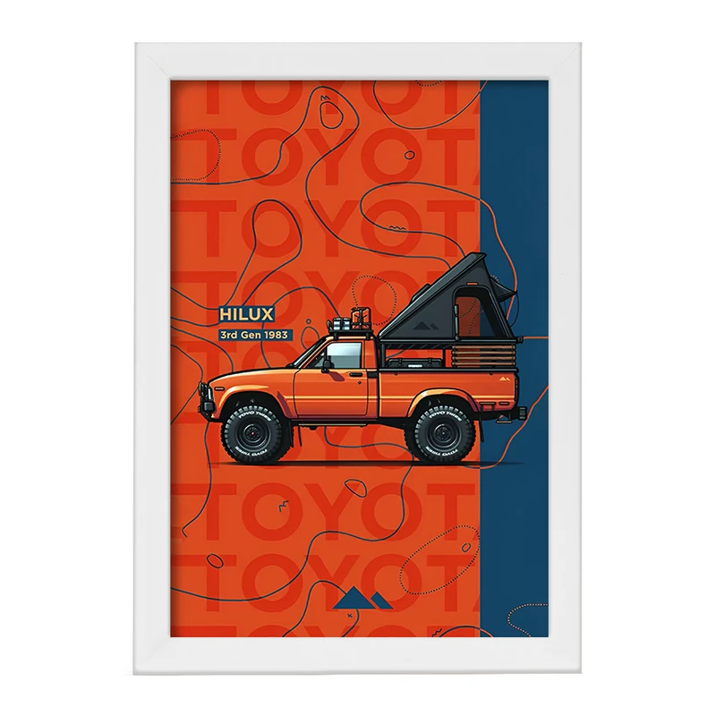 تابلو خندالو طرح هایلوکس (Hilux) کد F14167