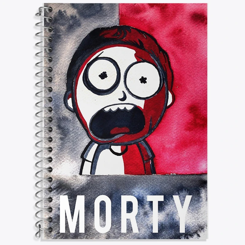 دفتر لغت 50 برگ خندالو طرح مورتی (Morty) کد F11443