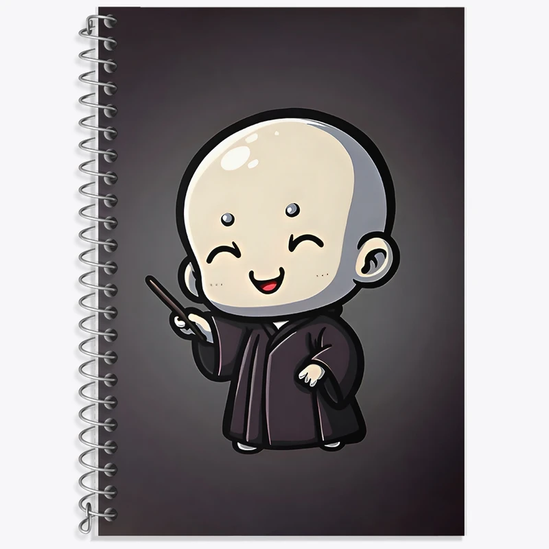 دفتر زبان 50 برگ خندالو مدل سه خط طرح هری پاتر (Harry Potter) کد F9405