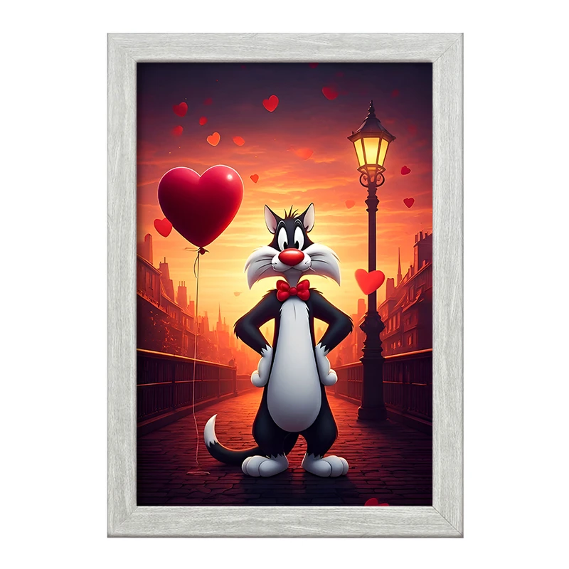 تابلو خندالو طرح سیلوستر (Sylvester) کد F11755